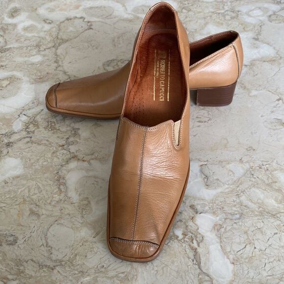 Vintage Roberto Capucci for Ingledews Leather Slip On Shoes - Picture 1 of 11